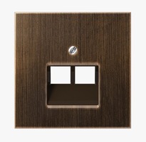 Vypínače a zásuvky - JU ME2969-2UAAT Kryt dvojité datové zásuvky - antická mosaz - JUNG