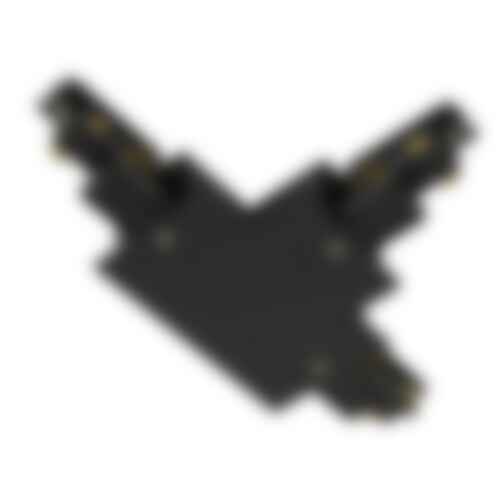 Lišty a příslušenství S-TRACK - LA 1006529 T-spojka pro S-TRACK 3fázovou montážní lištu, uzemnění vnější vlevo, černá, DALI - BIG WHITE (SLV) - foto 1