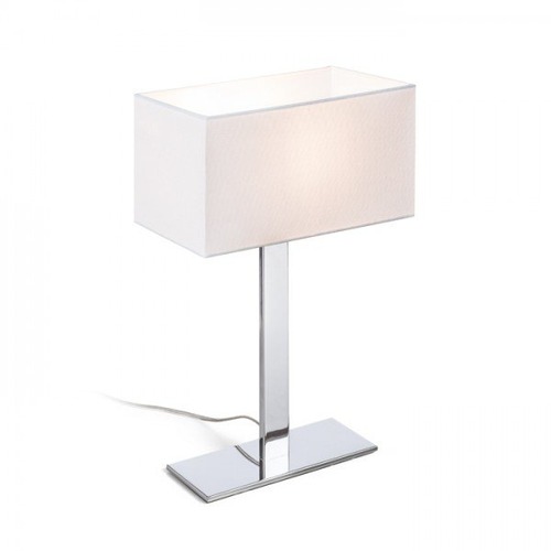Stolní lampy dekorační - RED R11983 PLAZA M stolní bílá chrom 230V E27 42W - RED - DESIGN RENDL - foto 1