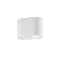 Downlight - FAN I-TOWN-R2 BCO Stropní svítidlo TOWN bílá, 2xGU10, 17,8 x 12,5 x 9,6 cm - FANEUROPE