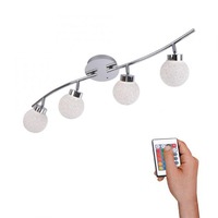 Bodová - LD 14551-17 MIKO LED stropní svítidlo 4-ramenné, chrom, bodové lineární svítidlo RGB+3000K - LEUCHTEN DIREKT / JUST LIGHT