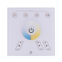 Ovladače a stmívače pro jednobarevné LED pásky - IMPR 843019 KapegoLED řídící jednotka Touchpanel RF White 230V 2 CH  - LIGHT IMPRESSIONS
