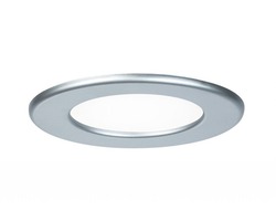 Koupelnová - P 92070 Zápustný LED panel kulatý 6W 4000K matný chrom IP44 - PAULMANN