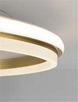 Kruhová - NV 9212911 Stropní svítidlo WILLOW zlatá ocel a akryl D45x6mm LED 40W - NOVA LUCE