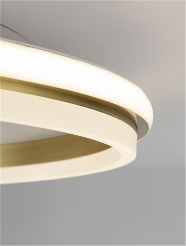 Kruhová - NV 9212911 Stropní svítidlo WILLOW zlatá ocel a akryl D45x6mm LED 40W - NOVA LUCE - foto 1
