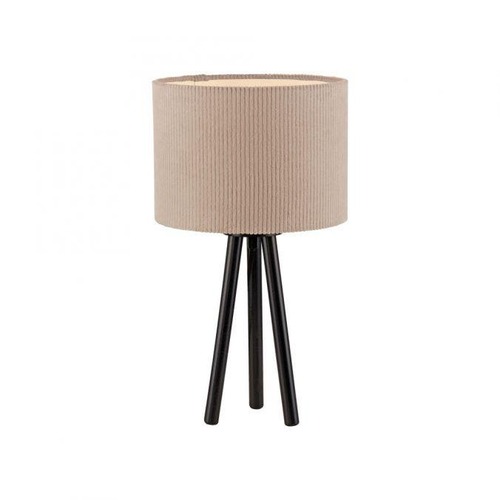 Stolní lampy dekorační - LD 14893-39 stolní lampa GREEN béžová manšestrové stínidlo s vypínačem - JUST LIGHT - foto 1