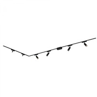 Lištové Briloner 48V - BRILO 8036065 BRILONER Luxtrail lištový systém, 4x LED spoty, 2x LED svítidlo, do L, černá 8036065