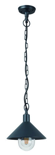 LED zahradní světla Optonica - Nástěnná lampa hliníková IP44 1x27 ČERNÁ TLO - foto 1