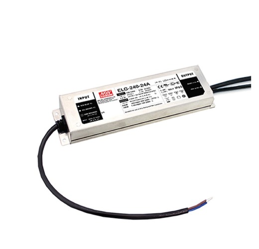 Stabilizované napětí - FAN I-DRIVER-ELG-240-24 Driver MW ELG konst.napětí IP67 DIMM výstup DC 24V 10A 240W vstup AC100-305V DC142-431V 24,4x7,1x3,7 cm - FANEUROPE - foto 1