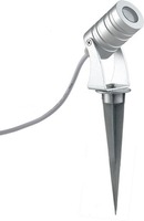 Zápichy - FAN LED-IRIDE-3P Venkovní reflektor IRIDE DC12/24V stříbrná, hliník, 3x1 W, RGB, stmívatelné, IP65, 12 x 4,2 cm - FANEUROPE