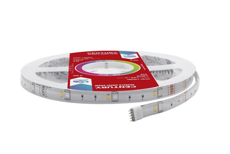 Dekorační - CEN ACRSMA-484800 LED pásek ACCENTO SMART cívka 5m 4.8W/m 24W RGBW 4000K 1650Lm 120d IP20 220-240V/AC Tuya WiFi - CENTURY - foto 1