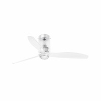 Ventilátory - FARO 33393WW-9X VÝPRODEJ VZORKU - Stropní ventilátor MINI TUBE FAN Ø128cm sklo / plast 16W 3000K WIZ - FARO
