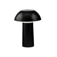 Na stůl - FAN LEDT-MYKES-BLACK Nabíjecí svítidlo LAMPADA dobíjecí LED MYKES černá polykarbonát 4,5 W 300 lm CCT stmívatelné 21x16x16 cm - FANEUROPE