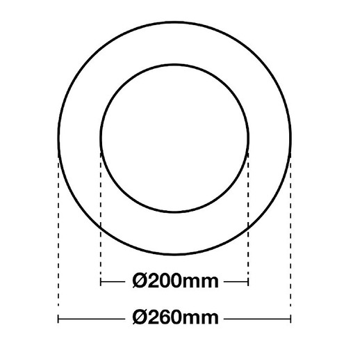 Stínidla, kryty, clony - SLC SLC1530 Krycí kroužek pro SLC Shift Rehab Ring 200-260 RAL9016 - TLG - foto 1