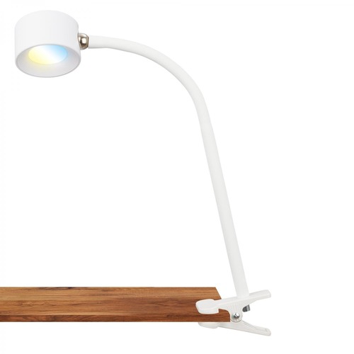 Stolní lampy s klipem - BRILO 2499016 Tari LED lampička na psací stůl, stmívatelné, magnetická hlava, bílé - BRILO - foto 1