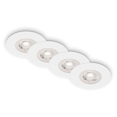 Kruhová - BRILO 7998-046 LED vestavná svítidla, pr.9 cm, 4x LED, 4,9 W, 480 lm, matná bílá - BRILO - foto 1
