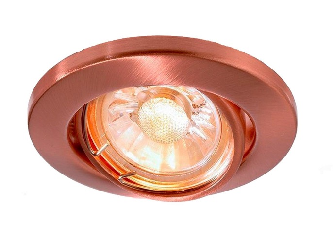 Kruhová - IMPR 110036 Deko-Light stropní vestavné svítidlo 220-240V AC/50-60Hz GU10 1x max. 35,00 W měď - foto 1