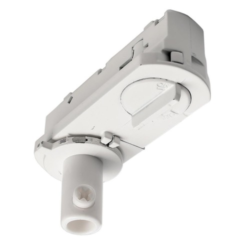 Lišty a příslušenství - IMPR 720036 Deko-Light 1-fázový kolejnicový systém, D One 1-fázový adaptér pro montáž svítidel, 220-240V bílá RAL 9016 70 mm - foto 1