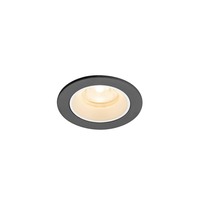 Kruhová - LA 1009275 NUMINOS® XS Stropní vestavné svítidlo, 2700 K, 40°, IP20, kulaté, černé / bílé - BIG WHITE (SLV)