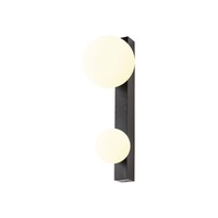Dekorativní - LA 1009145 SUN WL dvojité, G9, nástěnné svítidlo, kulaté, 2 x max. 5 W, IP20, černé - BIG WHITE (SLV)