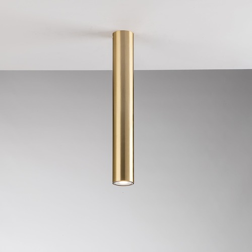 Downlight - FAN I-FLUKE-PL40 ORO Stropní svítidlo Fluke, kruhové, zlaté, 1 x GU10, 5,5 x 5,5 x 40 cm - FANEUROPE - foto 1