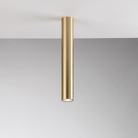 Downlight - FAN I-FLUKE-PL40 ORO Stropní svítidlo Fluke, kruhové, zlaté, 1 x GU10, 5,5 x 5,5 x 40 cm - FANEUROPE