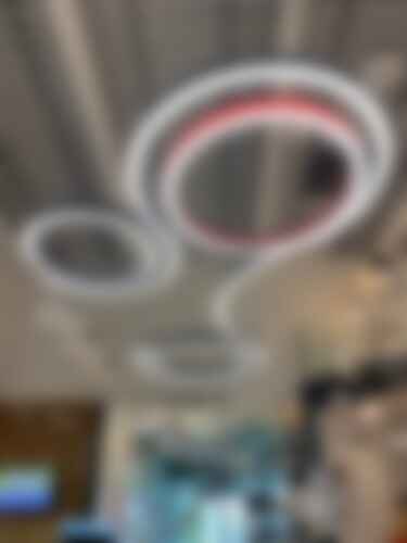 Technická - ARCHI SBS/110A/GI1220/DI/4K/BL/DA-SE Závěsné svítidlo BELO (sestava VLNA+KRUHY) černá / červená direct/indirect DALI - Archilight - foto 1