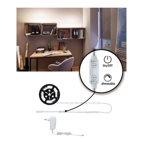 Dekorační - P 78958 SimpLED Power Strip sada 1,5m neutrální bílá 17W s krytím - PAULMANN - foto 1