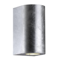Nástěnná - NOR 49721031 Venkovní nástěnné svítidlo Canto Maxi 2 2x28W GU10 galvanizovaná ocel čirá - NORDLUX