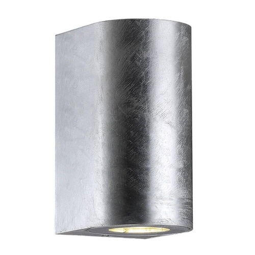 Nástěnná - NOR 49721031 Venkovní nástěnné svítidlo Canto Maxi 2 2x28W GU10 galvanizovaná ocel čirá - NORDLUX - foto 1