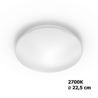 Plafoniéry - PH 8718699681036 Moire SVÍTIDLO STROPNÍ LED 6W 600lm 2700K, bílá - PHILIPS (915005777601)