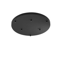 Kotvící prvky, držáky, závěsy - FAN BASE-S-R6-NER Rozeta PIREX kruhový rám černá A 6 FORI 47x4,1cm - FANEUROPE