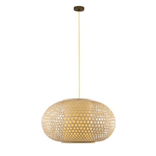 Kruhová - FAN I-ZEN-S-XXL Závěsné svítidlo ZEN OCRA, 1xE27, 60 x 60 x 120 cm - FANEUROPE - foto 1