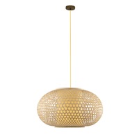 Kruhová - FAN I-ZEN-S-XXL Závěsné svítidlo ZEN OCRA, 1xE27, 60 x 60 x 120 cm - FANEUROPE