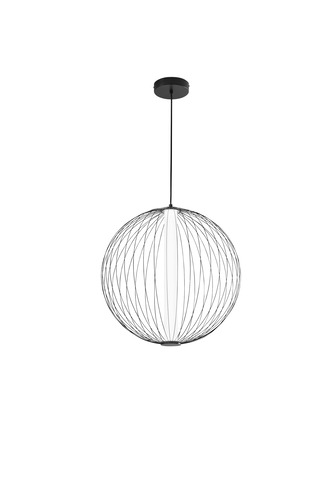 Koule - FAN LED-SEXTANT-S52 Závěsné LED svítidlo Sextant (černé, mangan) 28 W, 3500 lm, CCT 2700 / 3500 K, 52x255 cm - FANEUROPE - foto 1