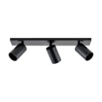 Bodová - IMPR 348250 Deko-Light stropní přisazené svítidlo - Can Tilt hranaté, 3x 7,5 W GU10, černá - LIGHT IMPRESSIONS