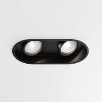Hranatá - AST 1249029 Downlight svítidlo Minima Round Twin nastavitelné 2x6W GU10 černá - ASTRO Lighting