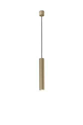 Subtilní - FAN I-LORD-S35-ORO Závěsné svítidlo Lord zlatý kov/hliník, 1 x GU10, 25 W, 5.6 x 240 cm - FANEUROPE - foto 1