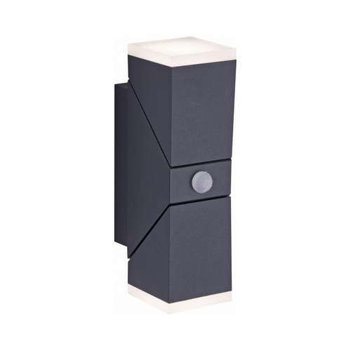 Nástěnná - PN 9772-13 RYAN LED nástěnné svítidlo antracit IP54 3000K Up &amp; Down s pohybovým čidlem - PAUL NEUHAUS - foto 1