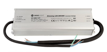 Stabilizované napětí - IMPR 872137 Deko-Light LED-napájení IP, DIM CV, 12V 66-200W konstantní napětí 5500-16700 mA IP67 stmívatelné 12V DC 66,00-200,00 W