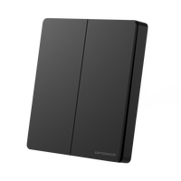 Stmívače a regulátory LED - Kinetic SET INCL. 2-GANG Přepínač a řadič dálkového ovládání - ČERNÁ