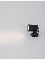 Nástěnná - NV 9271431 Venkovní nástěnné svítidlo FEND černý hliník a sklo LED 5W 3000K 100-240V 21st. IP65 - NOVA LUCE