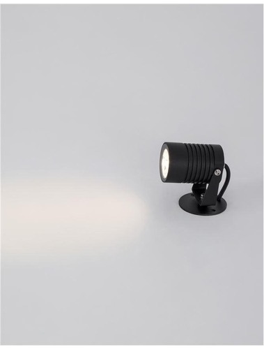 Nástěnná - NV 9271431 Venkovní nástěnné svítidlo FEND černý hliník a sklo LED 5W 3000K 100-240V 21st. IP65 - NOVA LUCE - foto 1