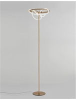 Stojací lampy - NV 9548106 Stojací lampa TIRIAC zlatý hliník a akryl LED 28W 230V 3000K IP20 - NOVA LUCE