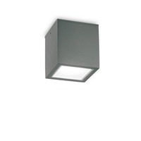 Přisazená - ILUX 251516 Venkovní stropní přisazené svítidlo Ideal Lux TECHO PL1 BIG ANTRACITE 251516 GU10 1x20W IP54 15cm antracitové - IDEALLUX