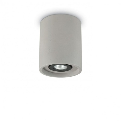 Kruhová - ILUX 150437 Stropní svítidlo Ideal Lux Oak PL1 round cemento 150437 kulaté betonové - IDEALLUX - foto 1