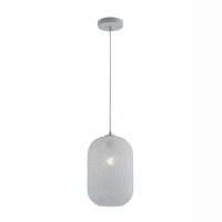 Válec - FAN I-ASHFORD-S20 BCO Závěsné svítidlo Ashford Ovale, bílé, 1 x E27, 20 x 150 cm - FANEUROPE