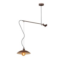 Dekorativní - FAN I-ELDORADO-AP-BRO Nástěnné svítidlo Eldorado, corten, 1 x E27, 83 x 30 x 128 cm - FANEUROPE