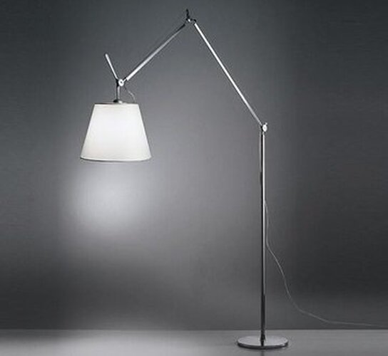 Stínidla, kryty, clony - AR 0780030A Stínidlo ke stojací lampě TOLOMEO MEGA - pergamen průměr 42cm - ARTEMIDE - foto 1