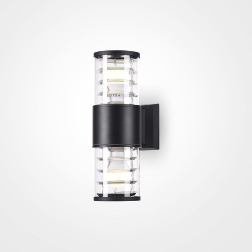 Nástěnná - M O576WL-02B Nástěnné svítidlo Bronx 2x60W černá hliník čiré sklo IP54 - MAYTONI - foto 1